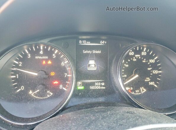 5N1AT2MT5HC841152 2017 NISSAN ROGUE Gray Instrument cluster view