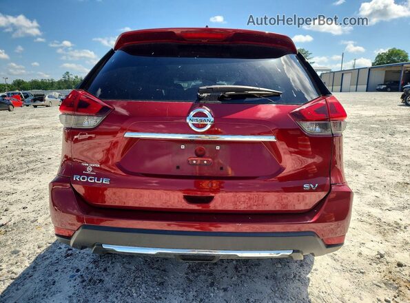 5N1AT2MT5JC729974 2018 NISSAN ROGUE Red Widok z tyłu