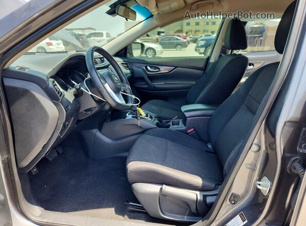 5N1AT2MT5KC717616 2019 NISSAN ROGUE Серый Вид салона спереди