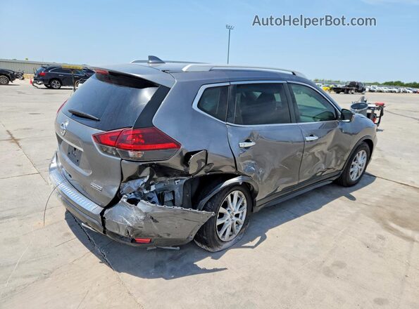 5N1AT2MT5KC717616 2019 NISSAN ROGUE Серый Задняя правая четверть