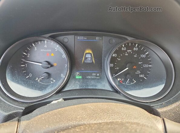 5N1AT2MT5KC739535 2019 NISSAN ROGUE Black Вид щитка приладів