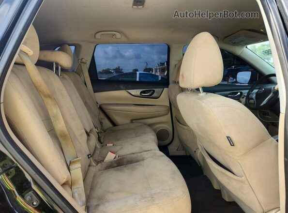 5N1AT2MT6GC857083 2016 NISSAN ROGUE Черный Вид задней части салона