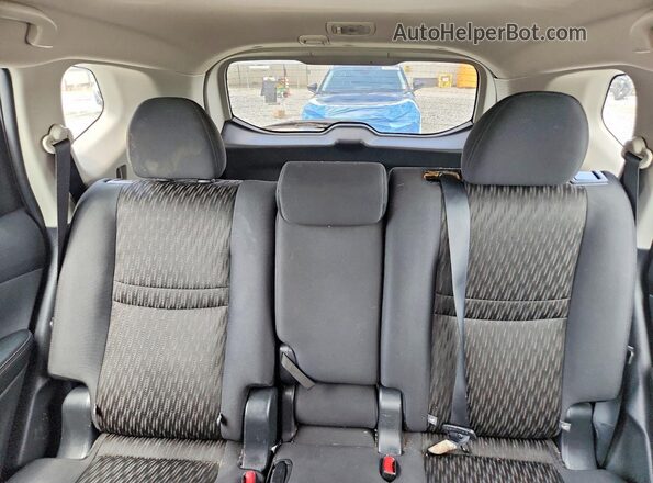 5N1AT2MT6HC879022 2017 NISSAN ROGUE Black Widok wnętrza z tyłu
