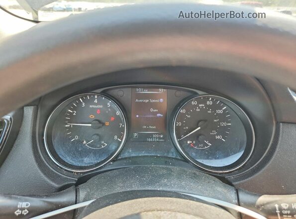 5N1AT2MT6HC879022 2017 NISSAN ROGUE Black Widok tylnych siedzeń