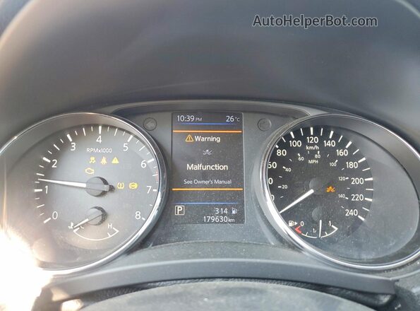 5N1AT2MT6JC703965 2018 NISSAN ROGUE Gray Вид щитка приладів