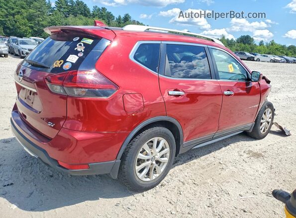 5N1AT2MT6JC833065 2018 NISSAN ROGUE Red Задня права чверть
