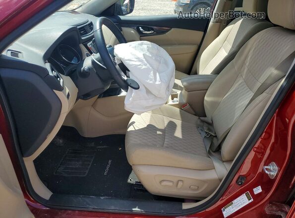 5N1AT2MT6JC833065 2018 NISSAN ROGUE Red Вид салону спереду