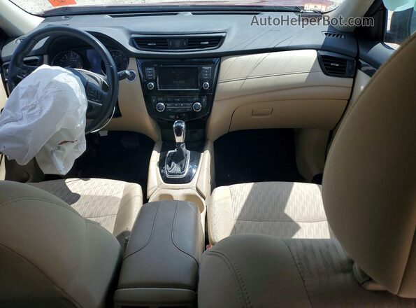 5N1AT2MT6JC833065 2018 NISSAN ROGUE Red Вид панелі приладів
