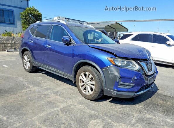 5N1AT2MT6JC839514 2018 NISSAN ROGUE Blue Przód prawy