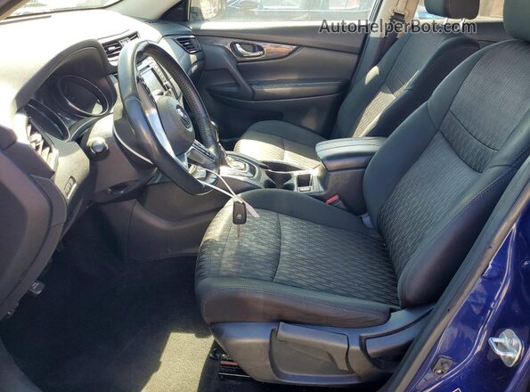 5N1AT2MT6JC839514 2018 NISSAN ROGUE Blue Widok wnętrza z przodu