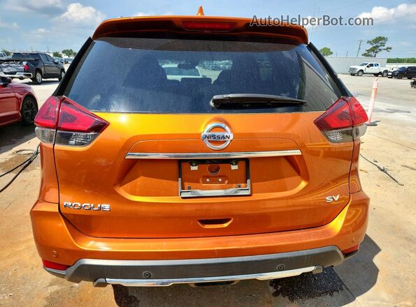 5N1AT2MT6KC709802 2019 NISSAN ROGUE Orange Вид ззаду