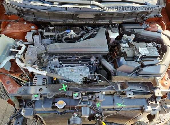 5N1AT2MT6KC709802 2019 NISSAN ROGUE Orange Вид підкапотного простору