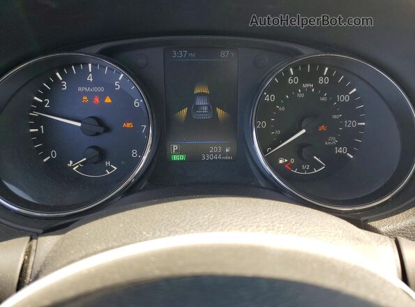 5N1AT2MT6KC844701 2019 NISSAN ROGUE Черный Вид щитка приборов