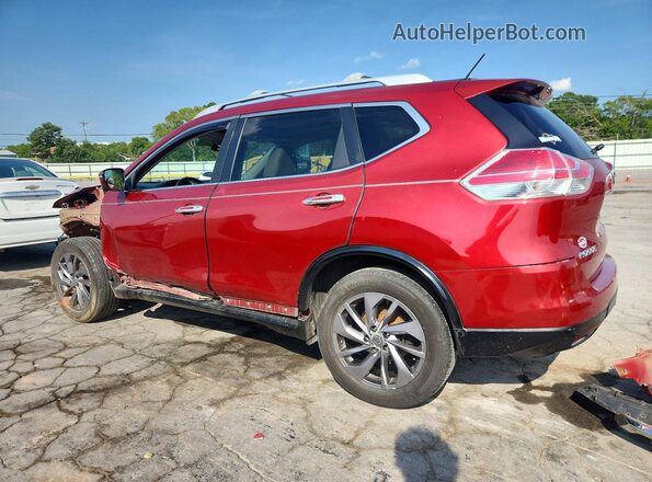 5N1AT2MT7GC772298 2016 NISSAN ROGUE Красный Задняя левая четверть