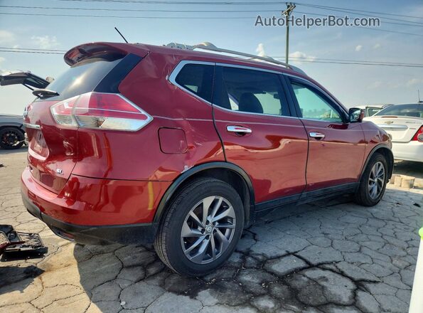 5N1AT2MT7GC772298 2016 NISSAN ROGUE Красный Задняя правая четверть