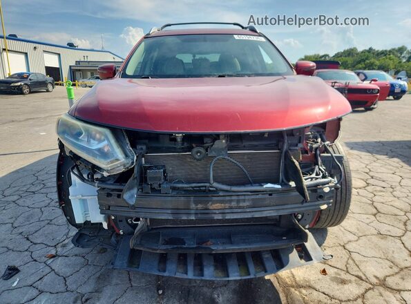 5N1AT2MT7GC772298 2016 NISSAN ROGUE Красный Вид спереди