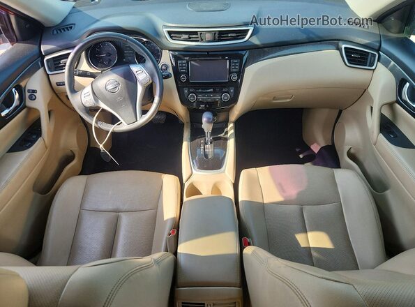 5N1AT2MT7GC772298 2016 NISSAN ROGUE Красный Вид панели приборов