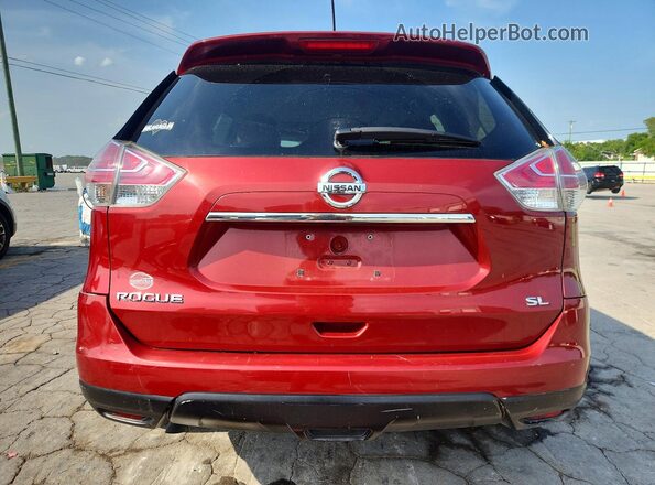 5N1AT2MT7GC772298 2016 NISSAN ROGUE Красный Вид сзади
