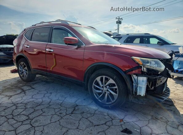 5N1AT2MT7GC772298 2016 NISSAN ROGUE Красный Передняя правая четверть