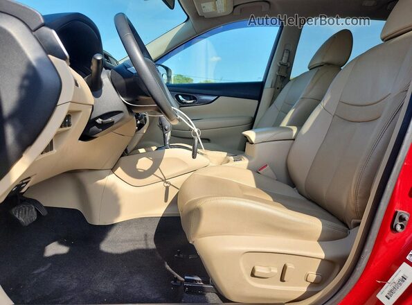 5N1AT2MT7GC772298 2016 NISSAN ROGUE Красный Вид салона спереди