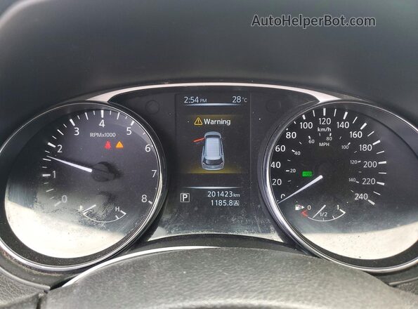 5N1AT2MT7GC803372 2016 NISSAN ROGUE Silver Instrument cluster view