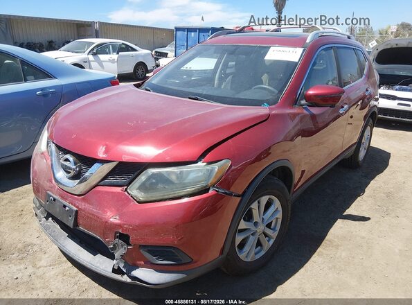 5N1AT2MT7GC806370 2016 NISSAN ROGUE Red Передня ліва чверть