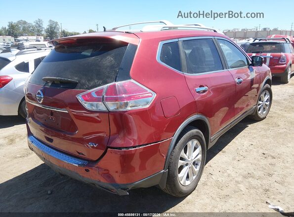 5N1AT2MT7GC806370 2016 NISSAN ROGUE Red Задня права чверть