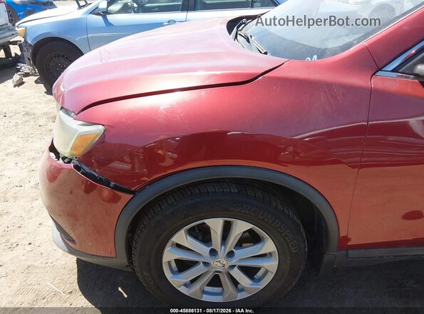 5N1AT2MT7GC806370 2016 NISSAN ROGUE Red Вид щитка приладів