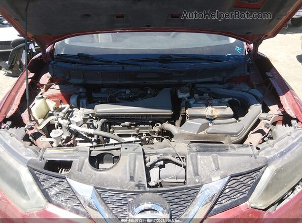 5N1AT2MT7GC806370 2016 NISSAN ROGUE Red Вид ззаду