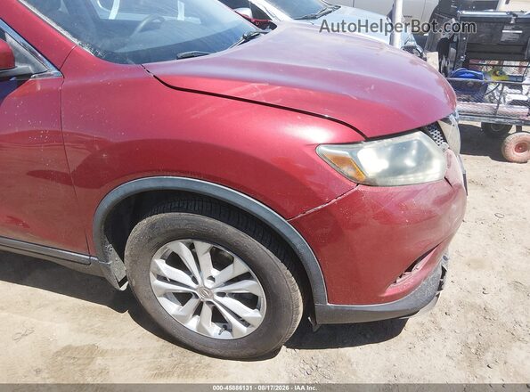5N1AT2MT7GC806370 2016 NISSAN ROGUE Red Вид задньої частини салону