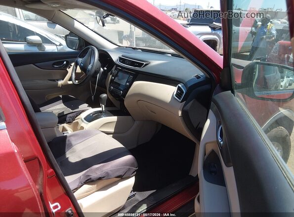 5N1AT2MT7GC806370 2016 NISSAN ROGUE Red Вид салону спереду