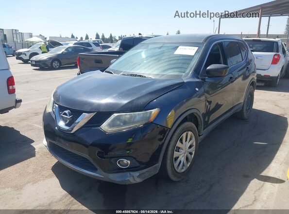 5N1AT2MT7GC811150 2016 NISSAN ROGUE Black წინა მარცხენა ხედი სამი მეოთხედიდან