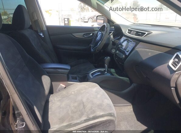 5N1AT2MT7GC811150 2016 NISSAN ROGUE Black წინა სალონის ხედი