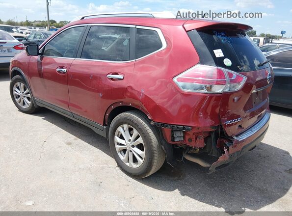 5N1AT2MT7GC840597 2016 NISSAN ROGUE Red Rear left
