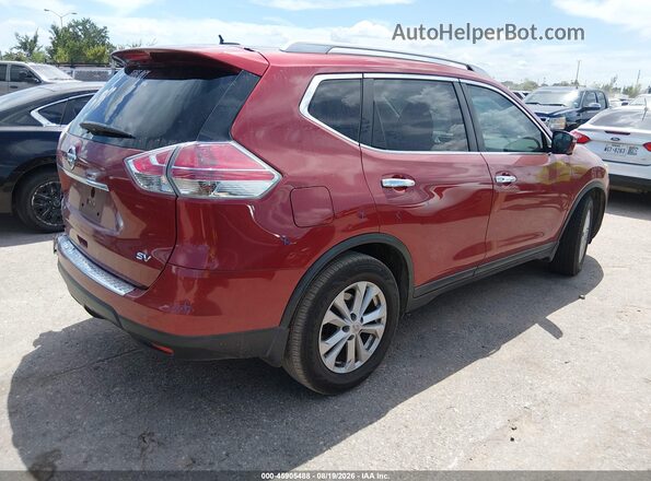 5N1AT2MT7GC840597 2016 NISSAN ROGUE Red Rear right