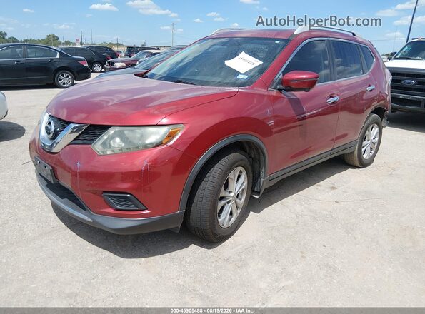 5N1AT2MT7GC840597 2016 NISSAN ROGUE Red Front left