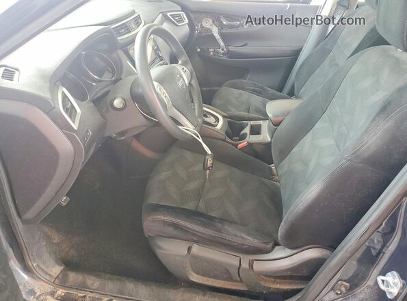 5N1AT2MT7GC861014 2016 NISSAN ROGUE Blue Вид салону спереду