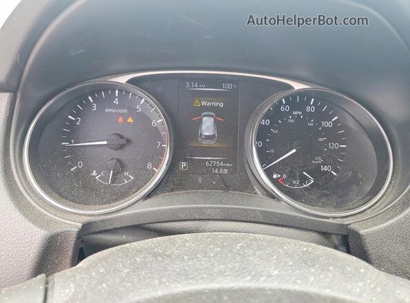 5N1AT2MT7GC861014 2016 NISSAN ROGUE Blue Вид щитка приладів