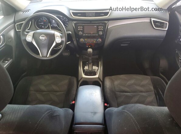 5N1AT2MT7GC861014 2016 NISSAN ROGUE Blue Вид панелі приладів
