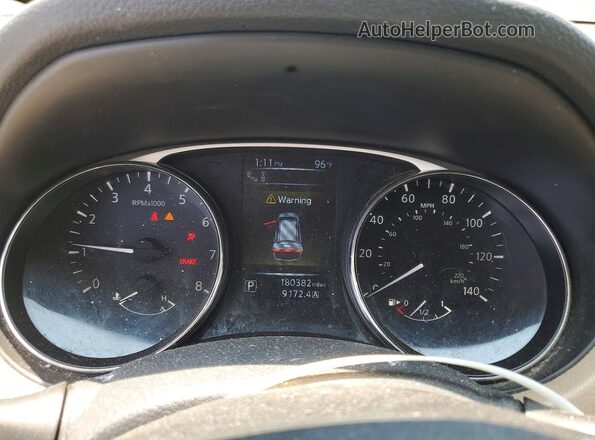 5N1AT2MT7GC890805 2016 NISSAN ROGUE White Widok zestawu wskaźników