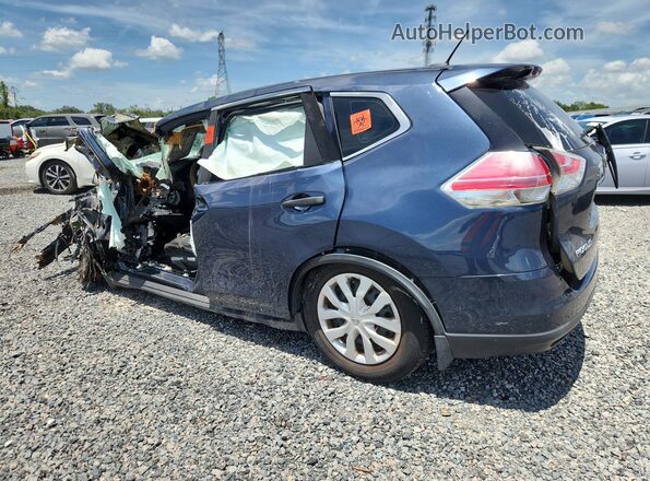 5N1AT2MT7GC925245 2016 NISSAN ROGUE Синий Задняя левая четверть