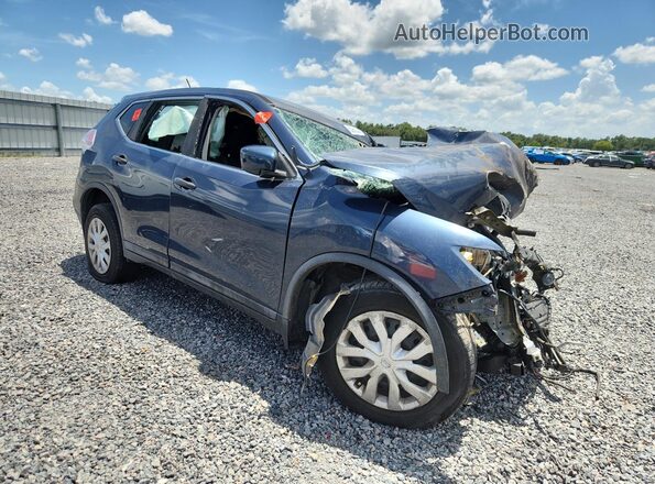 5N1AT2MT7GC925245 2016 NISSAN ROGUE Синий Передняя правая четверть