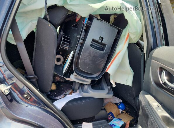 5N1AT2MT7GC925245 2016 NISSAN ROGUE Синий Вид задней части салона