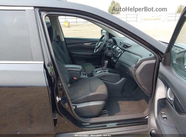 5N1AT2MT7HC816639 2017 NISSAN ROGUE Black Widok wnętrza z przodu
