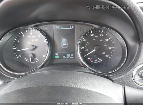 5N1AT2MT7HC816639 2017 NISSAN ROGUE Black Widok tylnych siedzeń