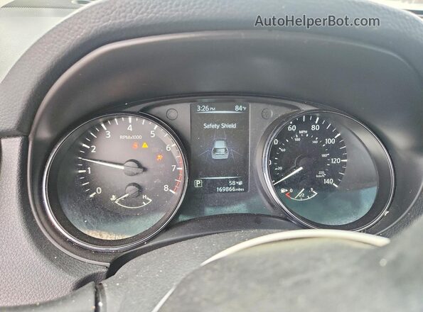 5N1AT2MT7HC832064 2017 NISSAN ROGUE Silver Սարքավորումների վահանակի տեսք