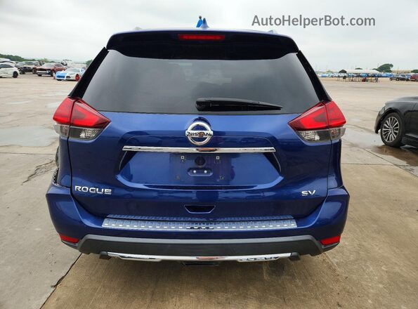 5N1AT2MT7HC882088 2017 NISSAN ROGUE Blue Rear view
