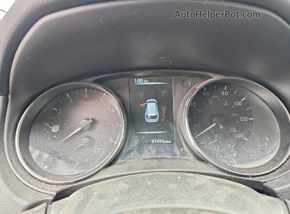 5N1AT2MT7HC882088 2017 NISSAN ROGUE Blue Instrument cluster view