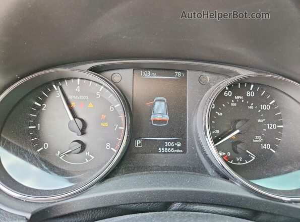 5N1AT2MT7HC895228 2017 NISSAN ROGUE White Вид щитка приладів