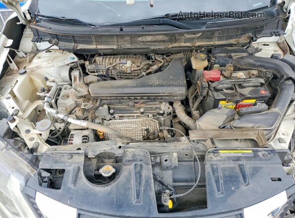 5N1AT2MT7JC733900 2018 NISSAN ROGUE White ძრავის განყოფილების ხედი